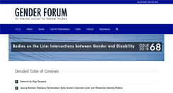 Desktop Screenshot of genderforum.org