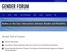 Tablet Screenshot of genderforum.org
